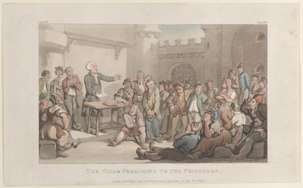 The Vicar Preaching to the Prisoners