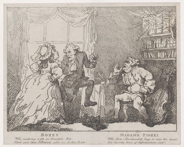 Bozzy and Madame Piozzi (Frontispiece