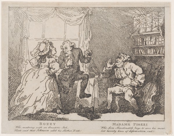 Bozzy and Madame Piozzi (Frontispiece