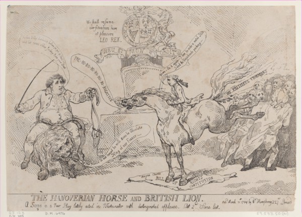 The Hanoverian Horse and British Lion