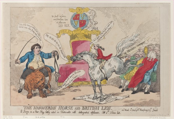 The Hanoverian Horse and British Lion