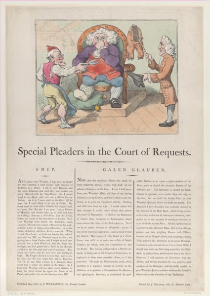 Special Pleaders in the Court of Requests