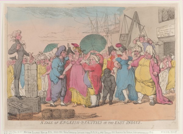 A Sale of English-Beauties in the East Indies