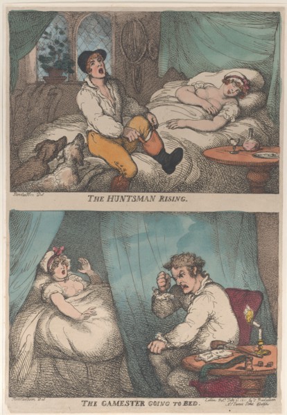 The Huntsman Rising; The Gamester Going to Bed