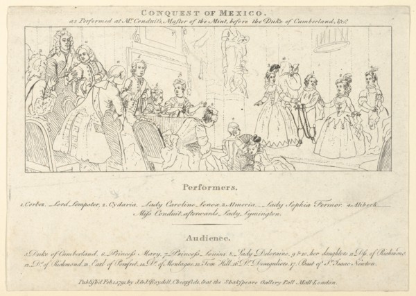 Key with List of Performers to: The Indian Emperor