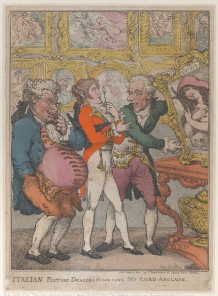 Italian Picture Dealers Humbugging My Lord Anglaise