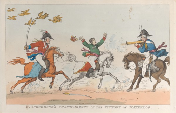 R. Ackermann's Transparency on the Victory of Waterloo