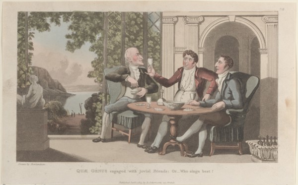 Quae Genus Engaged with Jovial Friends; Or-Who Sings Best?