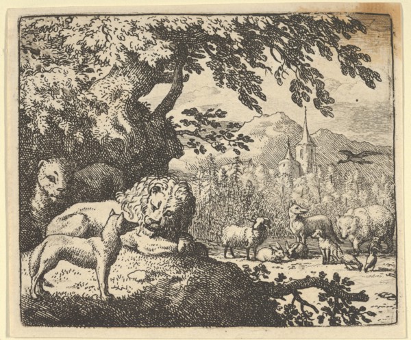 Renard Continues with His Lies. From Hendrick van Alcmar's Renard The Fox