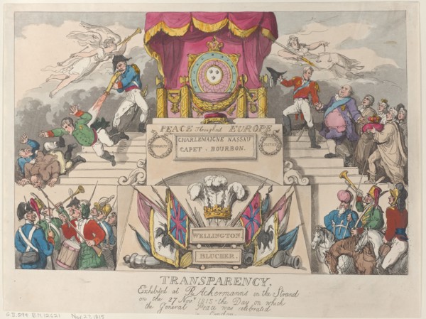 Transparency: Exhibited at R. Ackermann's in the Strand on the 27th November 1815
