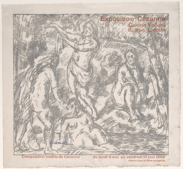 Exhibition Catalogue Cover for a Cézanne show at the Galerie Vollard (May 9-June 10