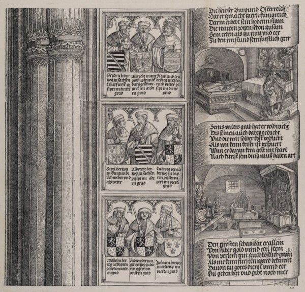 The Tomb Erected by Maximilian for His Father; and The Imperial Treasure; with Portraits of Maximilian's Ancestors and Relatives