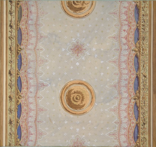A design for the painted decoration of a ceiling or walls, 1830-97.