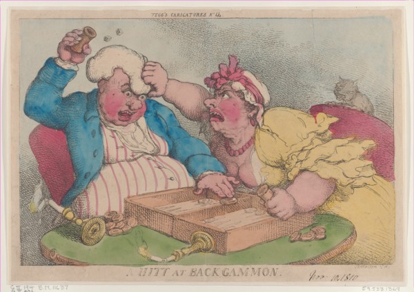 A Hitt at Backgammon, November 9, 1810.
