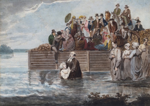 A Philadelphia Anabaptist Immersion during a Storm, 1811-ca. 1813.