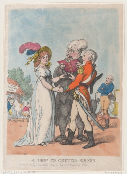 A Trip to Gretna Green, 1803.