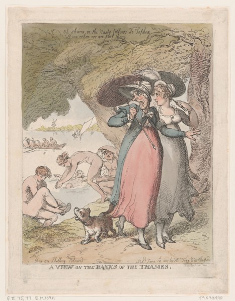 A View on the Banks of the Thames, June 18, 1807.