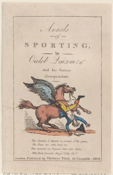 Annals of Sporting, 1809.