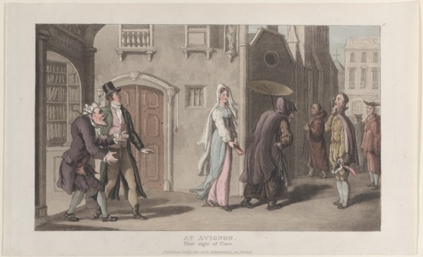 At Avignon, First Sight of Clara, from "Journal of Sentimental Travels in the Southern Provinces of France, Shortly Before the Revolution", December 1, 1817.