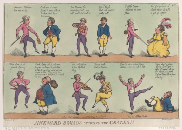 Awkward Squads Studying the Graces!!, August 29, 1809.