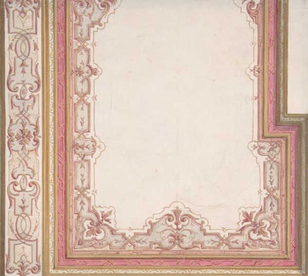 Ceiling Design for Madame Hope's Bedroom, ca. 1867.