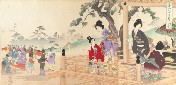 Chiyoda Castle (Album of Women), 1895.