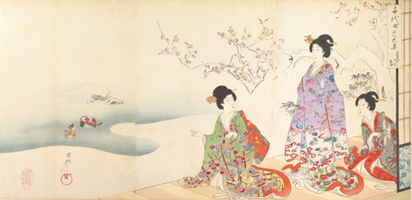 Chiyoda Castle (Album of Women), 1895.