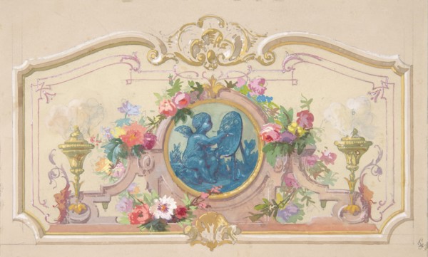 Design fo the Allegory of the Arts, second half 19th century.