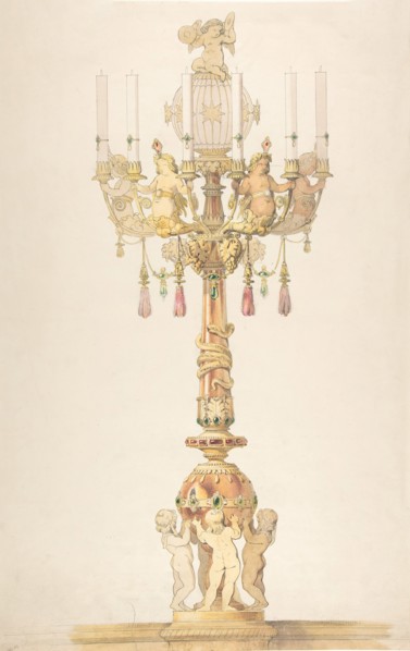 Design for a Candelabra, 1810-38.