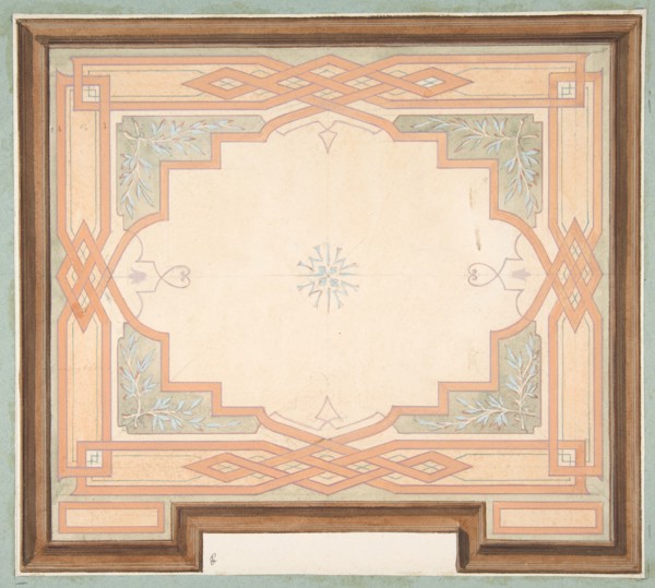 Design for a ceiling, second half 19th century.