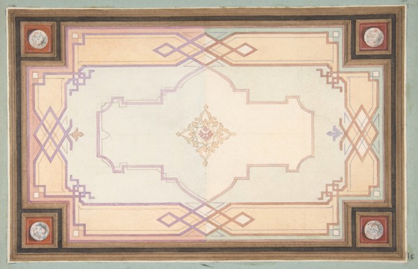 Design for a ceiling, second half 19th century.