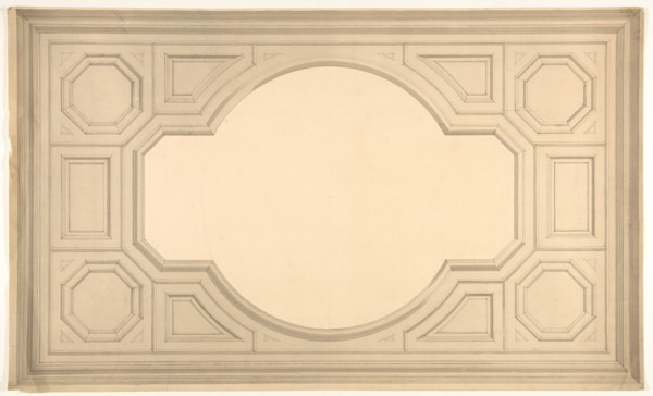 Design for a ceiling, second half 19th century.