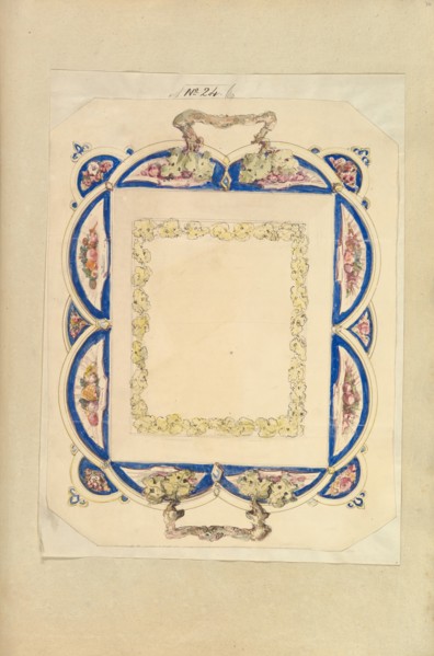 Design for a Two-Handled Platter, 1845-55.