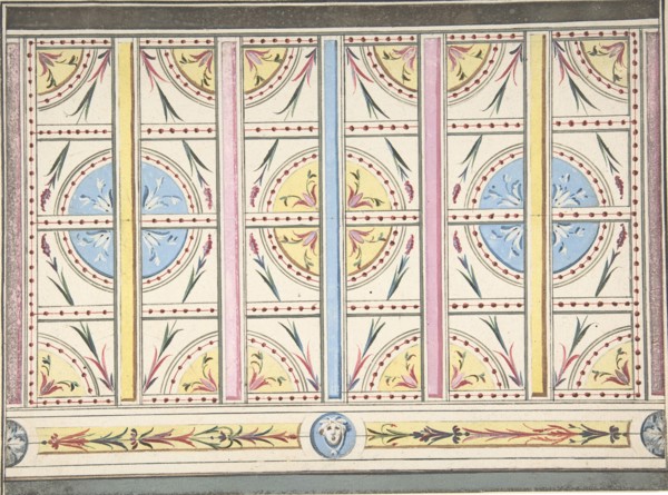 Design for a Wall Decoration, ca. 1800.