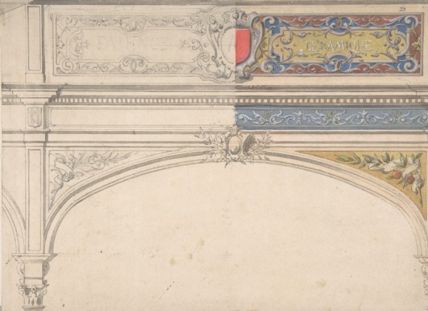 Design for Decorated Archway, Monaco Pavillion, 1878.