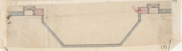 Design for Fireplace and Grate: Plan, 19th century.