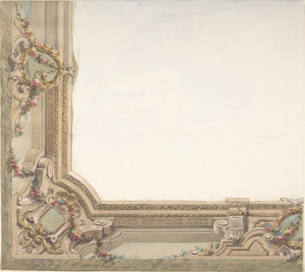 Design for Hall Ceiling, Hôtel de Trévise, second half 19th century.
