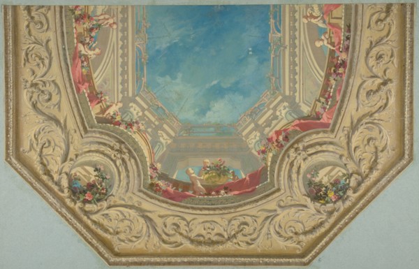 Design for Octagonal Ceiling in the Pless House, Berlin, second half 19th century.