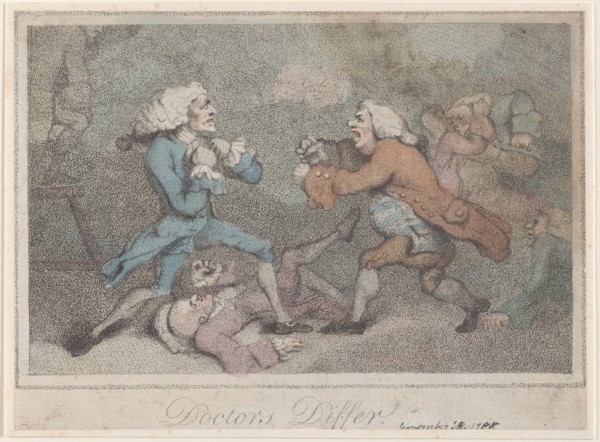 Doctors Differ, November 28, 1785.