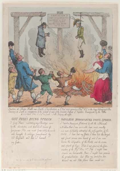Execution of Two Celebrated Enemies of Old England, November 27, 1813.