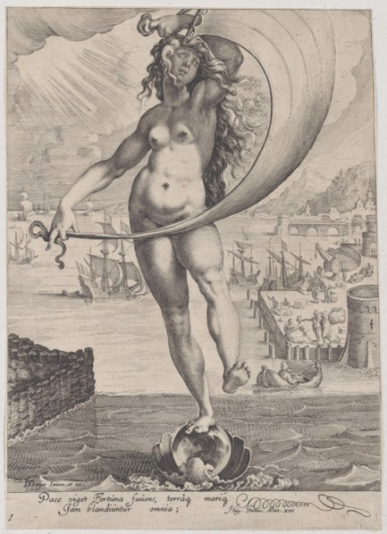 Fortune, from Virtues and Vices, 1596-97.
