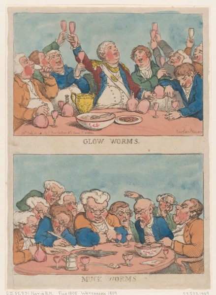 Glow Worms, Muck Worms, 1812.