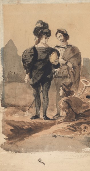 Hamlet and Horatio in the Graveyard, 1827-28.