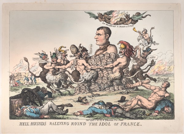 Hell Hounds Rallying Round the Idol of France, April 8, 1815.