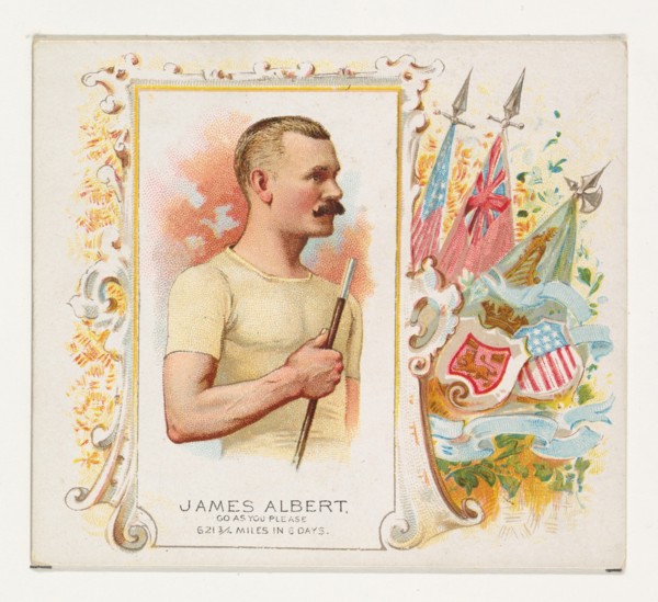 James Albert, Go As You Please, from World's Champions, Second Series (N43) for Allen & Ginter Cigarettes, 1888.