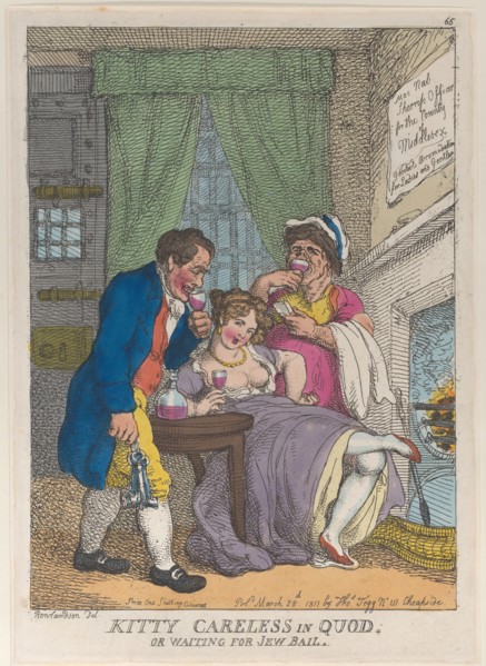 Kitty Careless in Quod or Waiting for Jew Bail, March 28, 1811.