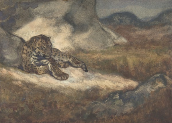 Leopard Lying Down, 1810-75.