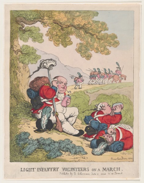Light Infantry Volunteers on a March, June 8, 1804.