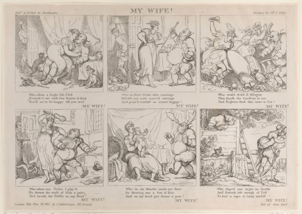 My Wife!, November 16, 1815., November 16, 1815. Creator: Thomas Rowlandson.