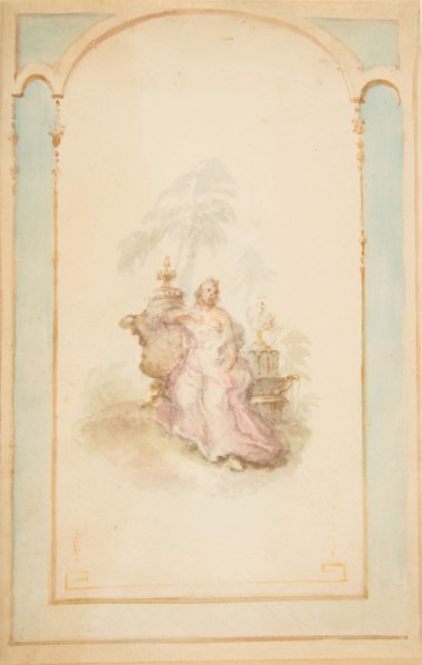 Ornament Design for Wall Panel, 19th century.